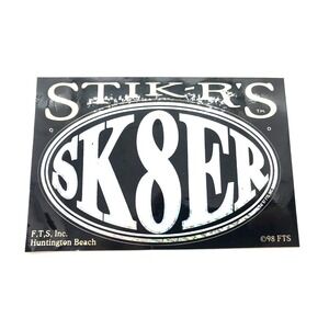 STIK-R's Sk8er Sticker Vintage 1998 4.5"x6.50"